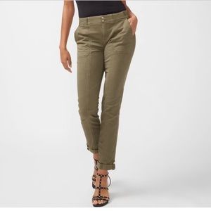 WHBM Olive Pret-A-Pedi Crop Pants